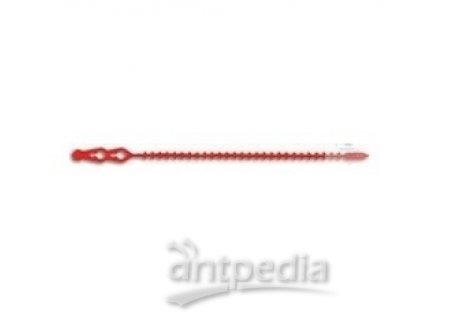 BAGFASTENERS,MADE OF PLASTIC-COATED WIRE,RED,  LENGTH 150 MM, WIDTH 200- -400 MM
