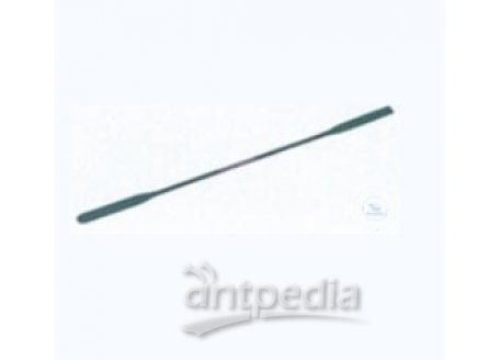 Micro spatula, length: 185 mm, 50 x 5 mm,  with two flat ends, steel, Teflon coated