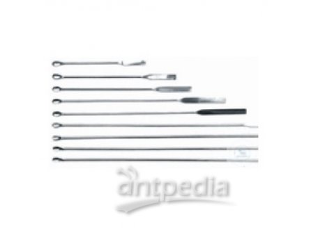 Micro spoon spatula, length 150 mm, spatula 45 x 6 mm,  spoon 9 x 5 mm, stainless steel