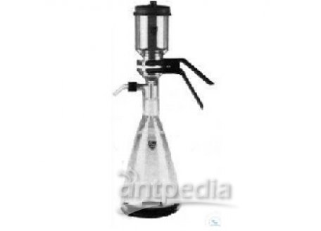 VACUUM FILTRATION EQUIPMENT, 100 ML,  FILTER FUNNEL, W, GLASS FILTER DISC,  MEMBRANE ? 25 MM, SILICO