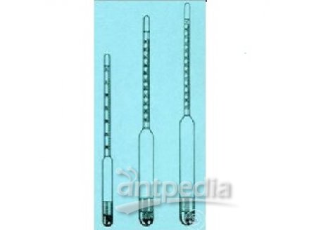 SUGAR SACCHARIMETER ACC. TO BRIX, DIVISION IN 0,1 BRIX,   WITH THERMOMETER, LENGTH 300 MM, RANGE 20-