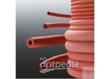 RUBBER-VACUUM-TUBUNG, "PARA HR 1374 RED",  I.D.8 MM,WALL THICKNESS 6 MM.