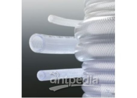 PVC-TUBING, TRANSPARENT,  FLEXIBLE,WITH ARMATION,  I.D.9 MM, WALL THICKNESS 3 MM