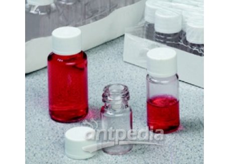 无菌，诊断瓶，聚对苯二酸乙二醇酯共聚物，带白色压线高密度聚乙烯盖，10毫升容量，每箱500