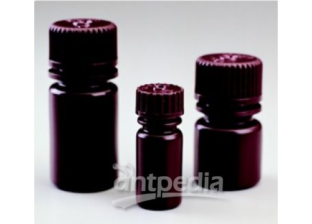 托盘包装诊断瓶，带盖，不透明琥珀色高密度聚乙烯；不透明琥珀色聚丙烯盖，3.4毫升容量，每箱1328