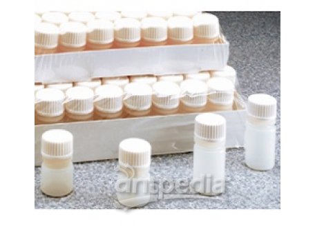 托盘包装诊断瓶，带盖，天然高密度聚乙烯；天然聚丙烯盖，3.4毫升容量，每箱1328