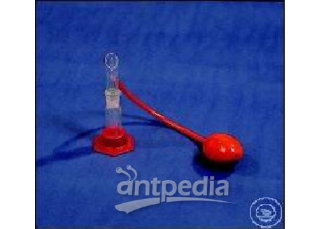 SPRAYER FOR CHROMATOGRAPHY,  WITH TEST TUBE, 12 ML, ST 19/26,  WITH BASE, MADE OF PLASTIC