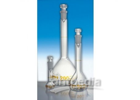 VOLUMETRIC FLASKS, DIN-A, WITH ST-HOLLOW GLASS   STOPPERS, 5 000 ML, CONFORMITY CERTIFIED, ST 34/35