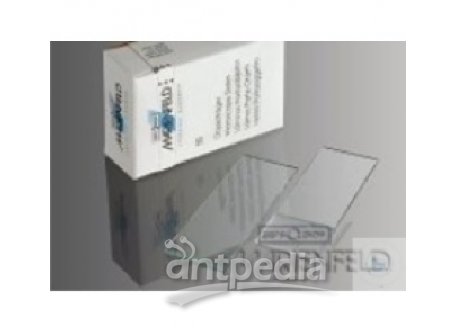 MICRO SLIDES, HALF-WHITE-GLASS, 76X26 MM, FULLY   GROUND EDGES, FROSTED ENDS, THICKNESS 0,8 - 1 MM