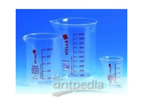 GRIFFIN BEAKERS,CRYSTAL CLEAR,  COLOR GRADUATED, TPX, 800 ML