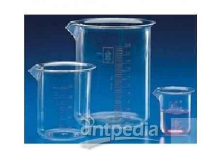 GRIFFIN BEAKERS,CRYSTAL CLEAR,  RAISED GRADUATED,TPX, 250 ML  PACK = 16 PCS