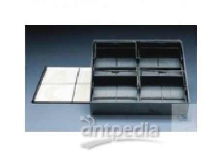 STORAGE BOX WITH 4 INSERTS,PS,  192 X 169 MM, HEIGHT: 39 MM