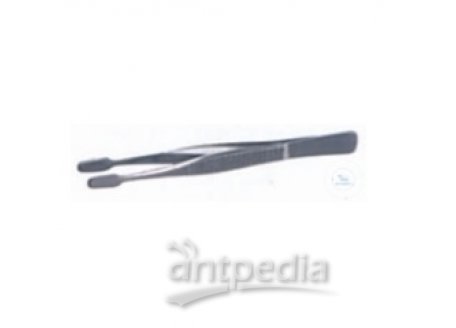 Forcep for micro slides, flat-end 6 mm, length: 105 mm  stainless steel