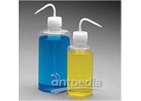 洗瓶，Teflon*FEP瓶体；Tefzel*ETFE螺旋盖/杆和吸管，500mL容量
