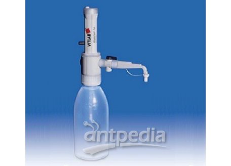 VITLAB? Dispenser TA,variable, 1.0 - 10.0 ml, with Tantal spring, incl. recirculation valve