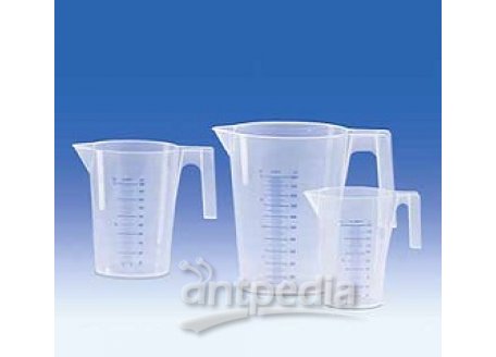 Graduated pitcher, nesting, PP, printed blue scale, 250 ml