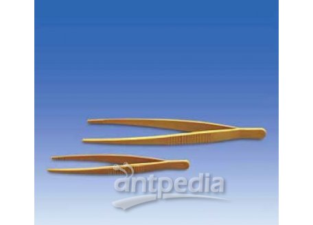 Forceps, POM, yellow, length 115 mm