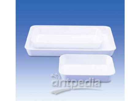 Instrument tray, MF, white, without lid, 340 x 245 x 100 mm
