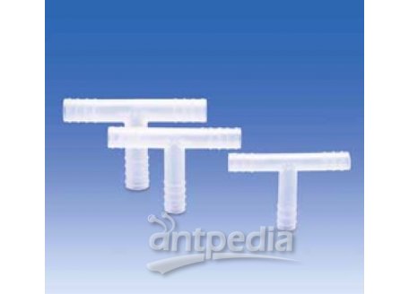 Connector, PP, T-form, for tubing with inner ? 6 - 7 mm