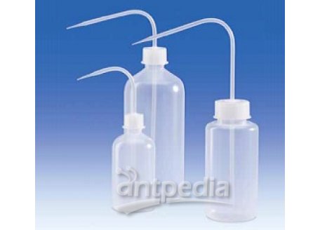 Wash-Bottle, PP, GL 32, wash-bottle cap, PP, tall shoulder, 1000 ml