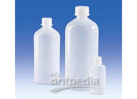 100ml聚乙烯圆形窄口样品瓶，带聚丙烯材质的盖子