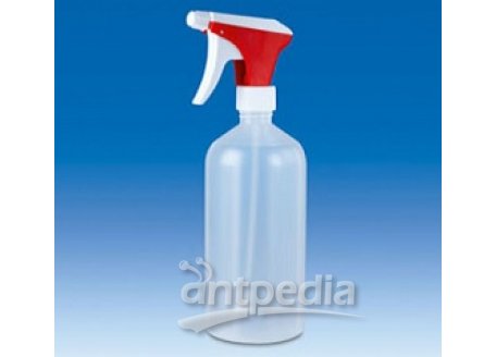 Spray bottle transparent, PE-LD, with print Ethanol, 1000 ml,narrow-mouth, GL 32