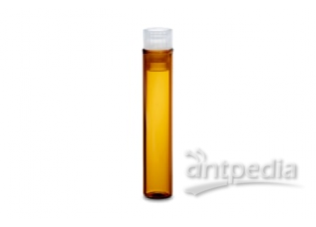 沃特世WAT025053DVDeactivated Amber Glass 8 x 40 mm Snap Neck Vial, with Cap and PTFE Septum, 1 mL Volume, 250/pk