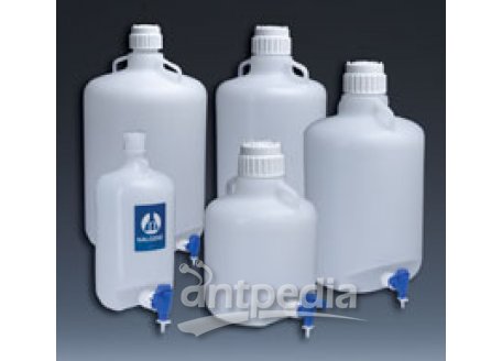 细口大瓶(带放水口),低密度聚乙烯,聚丙烯放水口和螺旋盖