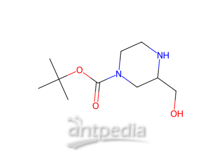 1-叔丁氧羰基-3-(羟甲基)哌嗪，301673-16-5，>98.0%(GC)