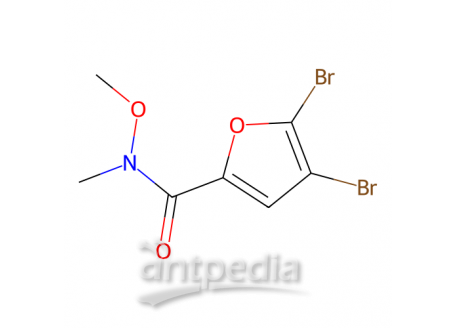 4,5-二溴-N-甲氧基-N-甲基-2-呋喃甲酰胺，502639-02-3，96%