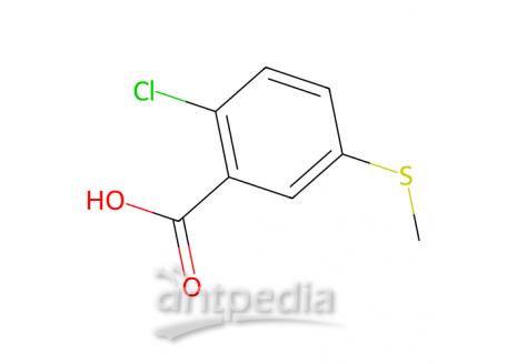 2-氯-5-(甲硫基)苯甲酸，51546-12-4，96%