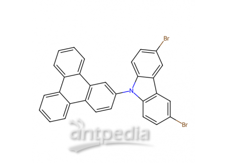 3,6-二溴-9-(三亚苯-2-基)咔唑，1351870-16-0，98%