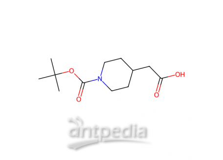 1-叔丁氧羰基-4-哌啶乙酸，157688-46-5，98%
