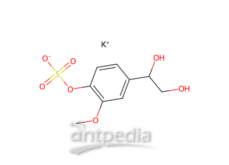 4-羟基-3-甲氧基苯基乙二醇硫酸钾盐，71324-20-4，≥98%