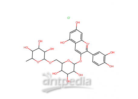花青素鼠李葡糖苷，18719-76-1，分析标准品