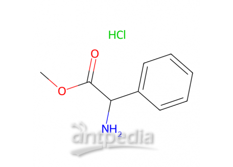 (S)-(+)-2-苯甘氨酸甲酯 盐酸盐，15028-39-4，97%