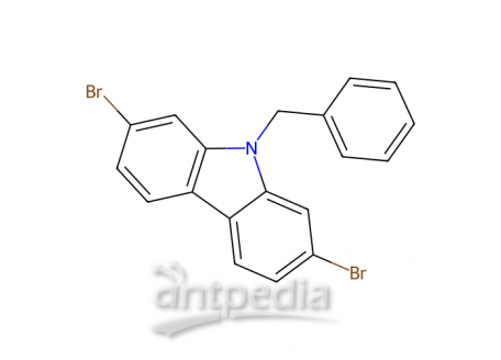 9-苄基-2,7-二溴-9H-咔唑，1384281-49-5，98%