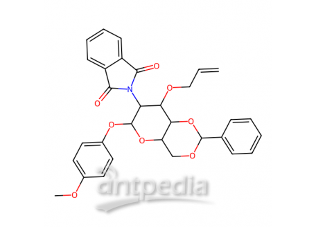 4-甲氧苯基-3-O-烯丙基-4,6-O-苯亚甲基-2-脱氧-2-邻苯二甲酰亚氨基-β-D-吡喃葡萄糖苷，889453-84-3，97%