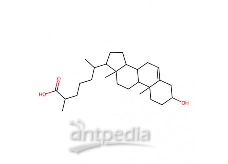 3β-羟基-5-胆甾烯酸，6561-58-6，97%