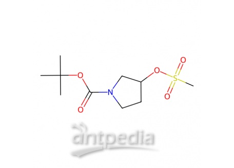 (R)-1-Boc-3-甲磺酰氧基吡咯烷，127423-61-4，97%