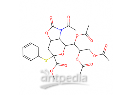 5-乙酰氨基-7,8,9-三-O-乙酰基-5-N,4-O-羰基-3,5-二脱氧-2-S-苯基-2-硫代-β-D-甘油-D-半乳-2-吡喃神经氨酸甲酯，934591-76-1，>96.0%(HPLC)