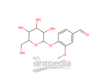 4-(β-D-葡萄糖氧基)-3-甲氧基苯甲醛，494-08-6，≥98%