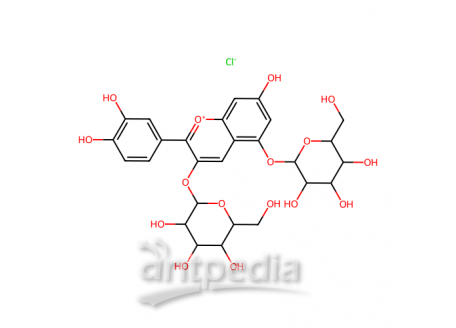氯化失车菊素-3,5-O-双葡萄糖苷，2611-67-8，≥90%