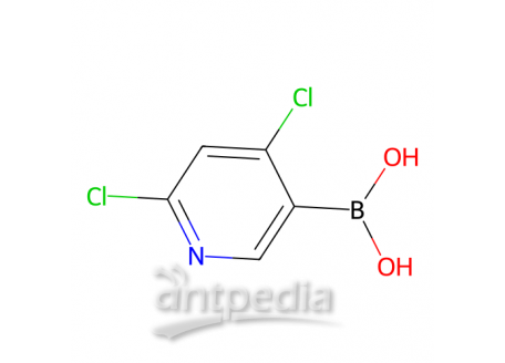 (4,6-二氯吡啶-3-基)硼酸（含有不等量酸酐），1070893-11-6，95%