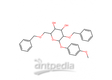 4-甲氧苯基2,6-二-O-苄基-β-D-吡喃半乳糖苷，159922-50-6，98%