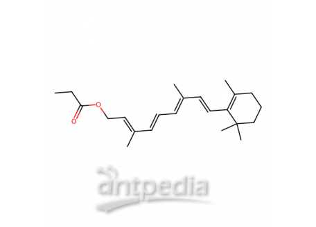 视黄基丙酸酯，7069-42-3，98%(sum of isomers),～2500 U/mg,stabilized with BHT