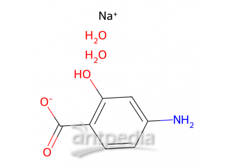 对氨基水杨酸钠二水合物，6018-19-5，98%