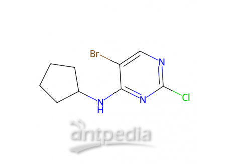 5-溴-2-氯-N-环戊基-4-嘧啶胺，733039-20-8，95%