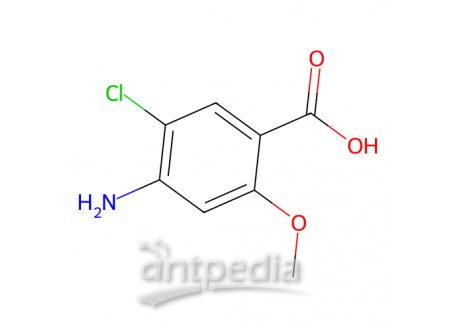 4-氨基-5-氯邻茴香酸，7206-70-4，>98.0%(HPLC)