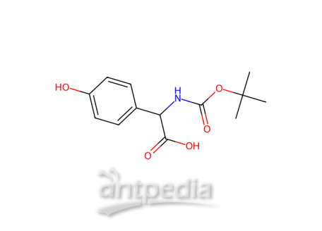 2-(叔丁氧羰基)氨基-2-(4-羟基苯基)乙酸，53249-34-6，96%